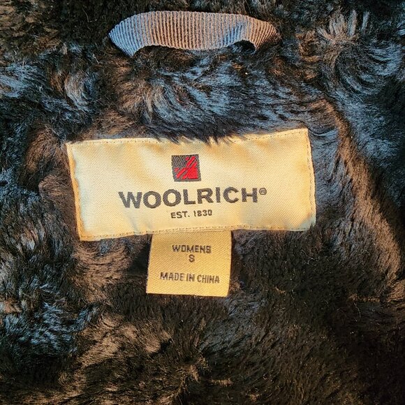 Woolrich Vest Womens S Black Red Plaid Faux Fur Lined Pockets Wool Blend Cozy - Picture 5 of 7